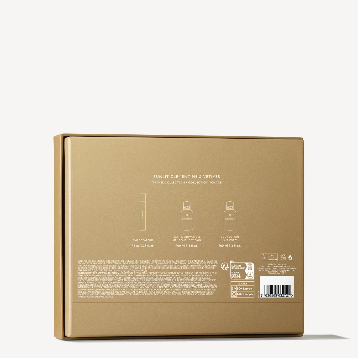 Sunlit Clementine & Vetiver Travel Gift Set