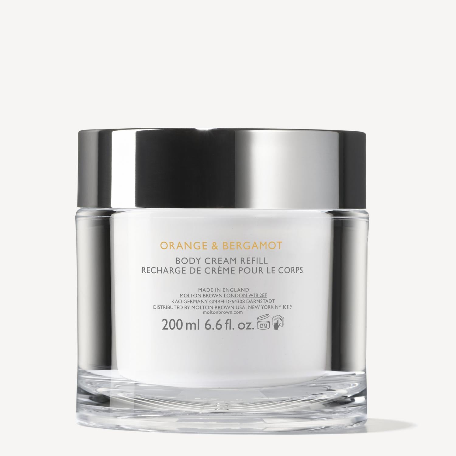 Orange & Bergamot Refillable Body Cream 200g